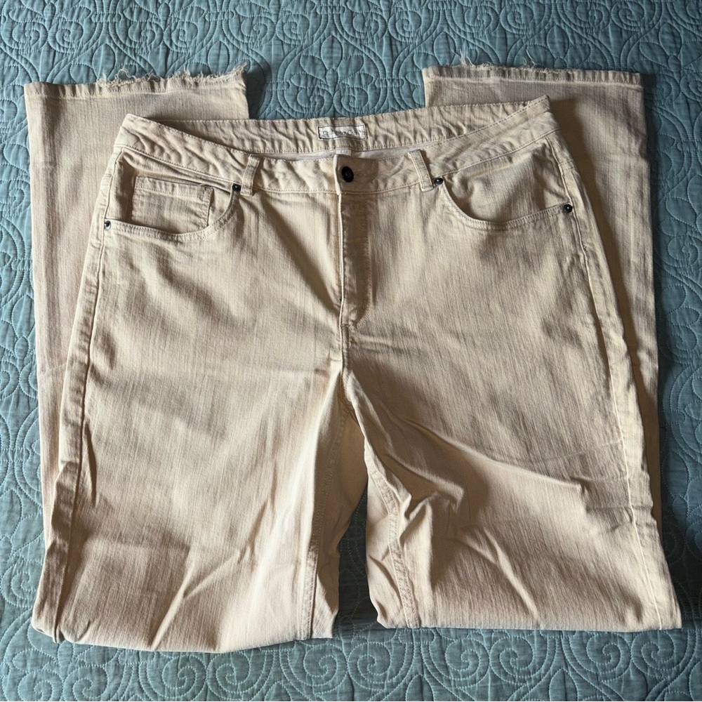 🩷Coldwater Creek Women's Beige Straight Leg Jeans